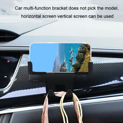 Car Multifunctional Mobile Phone Holder Rear Headrest Storage Hook