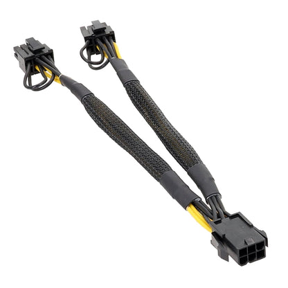 6Pin To Dual 8Pin Graphics Card Set Cable One To Two Power Supply Cable Adapter, 6Pin To Dual 8Pin