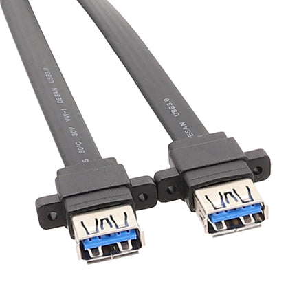 Motherboard USB3.0 Panel Cable Front 19Pin To Dual-Port A Female Data Flat Cable, 30cm, 50cm, 80cm