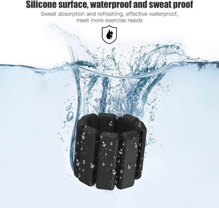 Ankle Wrist Weight Bracelet Ring Fitness Wristband, 1pair 2 lbs, 1pair 4 lbs