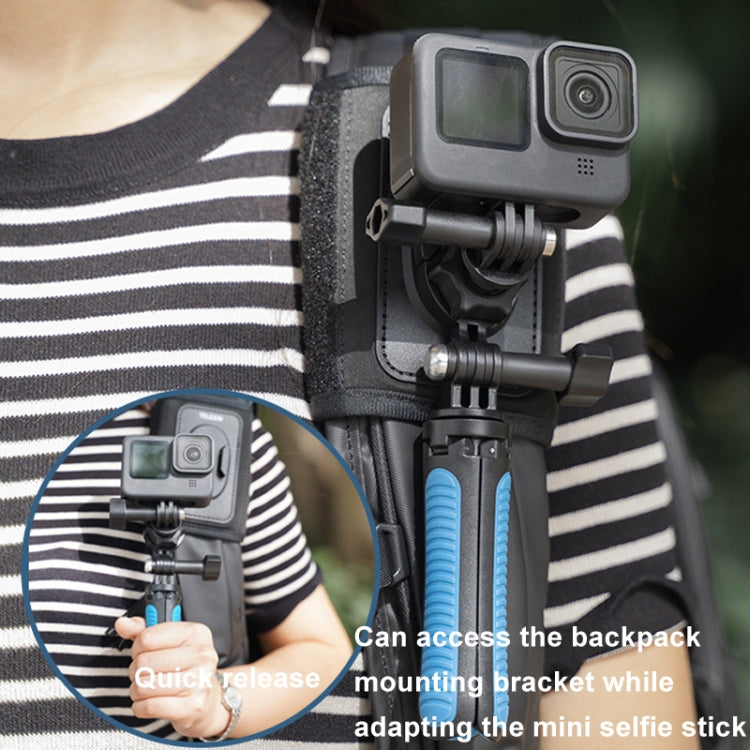 TELESIN GP-MTB-T02 Sports Camera Double Head J-Buckle Backpack Quick Release Conversion Accessory, Rotatable J-Buckle