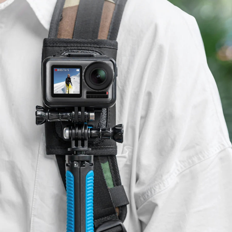 TELESIN GP-MTB-T02-BK Sports Camera Double Head J-Buckle Backpack Quick Release Conversion Accessory, J-Buckle