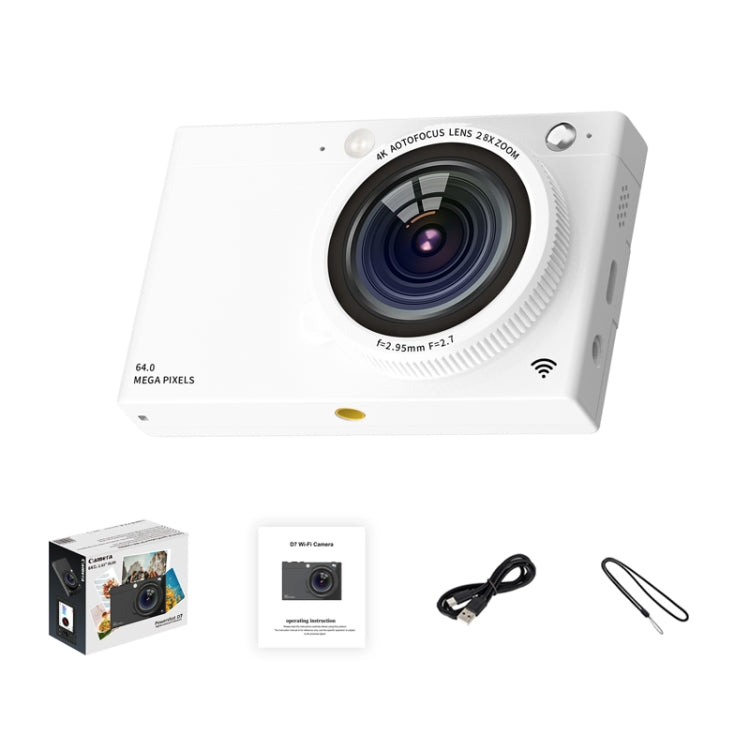 High-Definition CCD Digital Camera 64 Million WiFi Card Camera, Black, White, Black + Microphone/Fill Light/Headphone Cable, White + Microphone/Fill Light/Headphone Cable, Black + Fill Light, White + Fill Light, Black + Microphone, White + Microphone