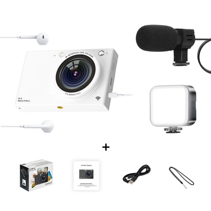 High-Definition CCD Digital Camera 64 Million WiFi Card Camera, Black, White, Black + Microphone/Fill Light/Headphone Cable, White + Microphone/Fill Light/Headphone Cable, Black + Fill Light, White + Fill Light, Black + Microphone, White + Microphone