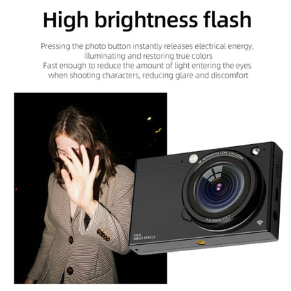 High-Definition CCD Digital Camera 64 Million WiFi Card Camera, Black, White, Black + Microphone/Fill Light/Headphone Cable, White + Microphone/Fill Light/Headphone Cable, Black + Fill Light, White + Fill Light, Black + Microphone, White + Microphone