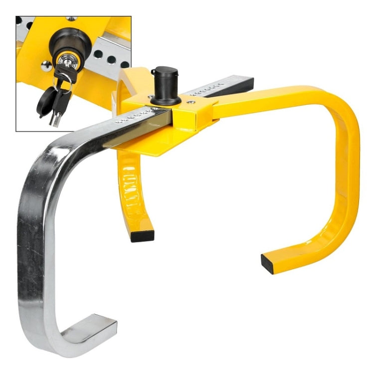 Car Anti-theft Lock SUV Wheel Three-prong Lock With Suction Cup, Ordinary, With Disc