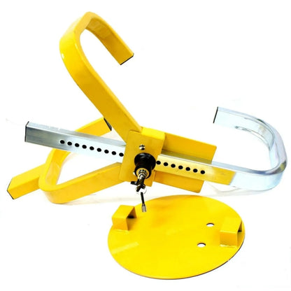 Car Anti-theft Lock SUV Wheel Three-prong Lock With Suction Cup, Ordinary, With Disc
