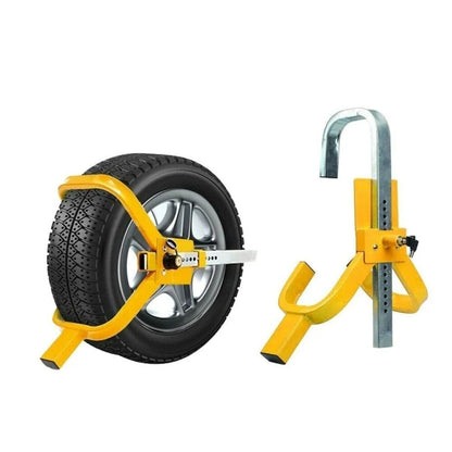 Car Anti-theft Lock SUV Wheel Three-prong Lock With Suction Cup, Ordinary, With Disc