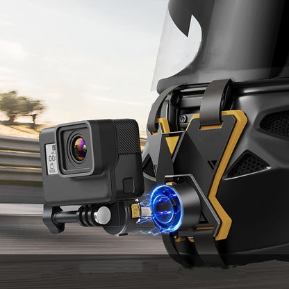 Magnetic Quick Release Motorcycle Helmet Chin Stand Mount, For  Action Camera, For Smart Phone