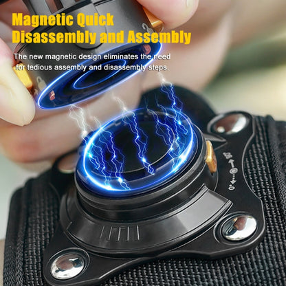 Universal Magnetic Quick-release Wrist Strap Mount for Sports Cameras, Standard Model, With Phone Clip