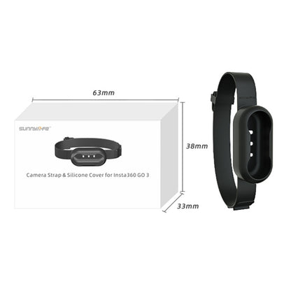 For Insta360 GO 3 / 3S Sunnylife IST-Q9335 Camera Silicone Case Wristband Bicycle Strap Expanding Accessories, For Insta360 GO 3 / 3S