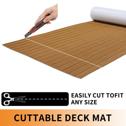 Yacht RV Modification Imitation Teak Floor EVA Anti-slip Mat, 240x45x0.6cm, 240x60x0.6cm, 240x90x0.6cm, 240x120x0.6cm