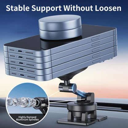 Center Console 360 Rotating Magnetic Car Phone Holder Zinc Alloy Automotive Navigation Bracket, Magnetic Holder