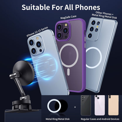 Center Console 360 Rotating Magnetic Car Phone Holder Zinc Alloy Automotive Navigation Bracket, Magnetic Holder