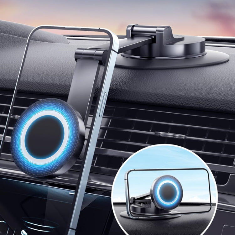 360 Rotating Car Magnetic Cell Phone Holder Magsafe Metal Car Folding Navigation Stand, Folding Magnetic Holder