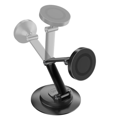 360 Rotating Car Magnetic Cell Phone Holder Magsafe Metal Car Folding Navigation Stand, Folding Magnetic Holder