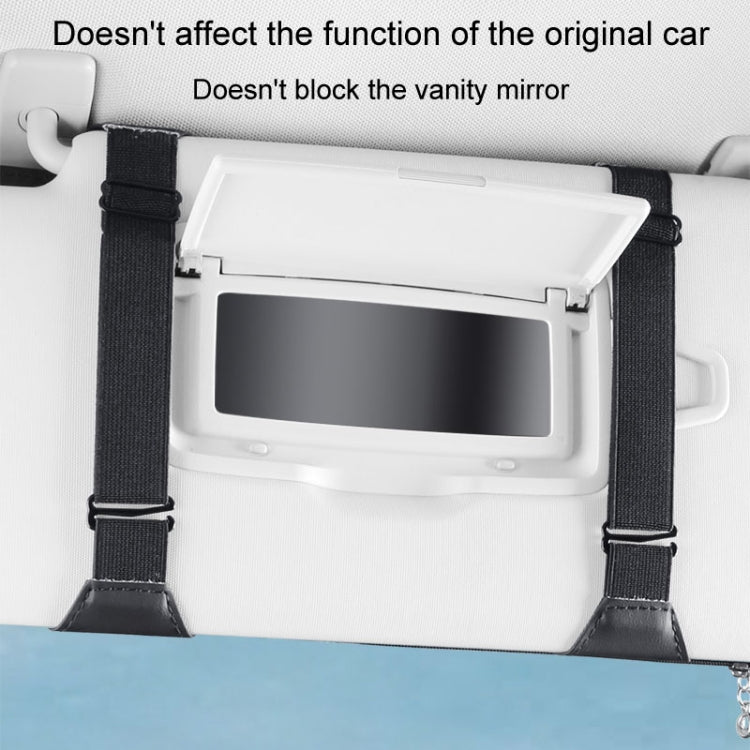 Multi-functional Car Sunshade Sunglasses ID Ticket Storage Bag Car Sun Visor Eyeglasses Case