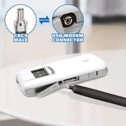 SMA Female To CRC9 Male Flat Over Window Cable RF Coaxial Cable, 20cm, 30cm, 40cm