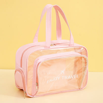 Waterproof Swimming Beach Bag Toiletries and Cosmetics Bag, Pink with Shoe Warehouse, Beige with Shoe Warehouses, Black no Shoe Warehouse, Pink no Shoe Warehouse, Beige no Shoe Warehouse