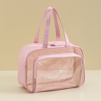 Waterproof Swimming Beach Bag Toiletries and Cosmetics Bag, Pink with Shoe Warehouse, Beige with Shoe Warehouses, Black no Shoe Warehouse, Pink no Shoe Warehouse, Beige no Shoe Warehouse