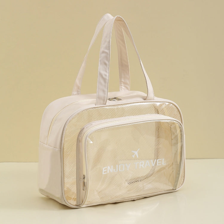 Waterproof Swimming Beach Bag Toiletries and Cosmetics Bag, Pink with Shoe Warehouse, Beige with Shoe Warehouses, Black no Shoe Warehouse, Pink no Shoe Warehouse, Beige no Shoe Warehouse