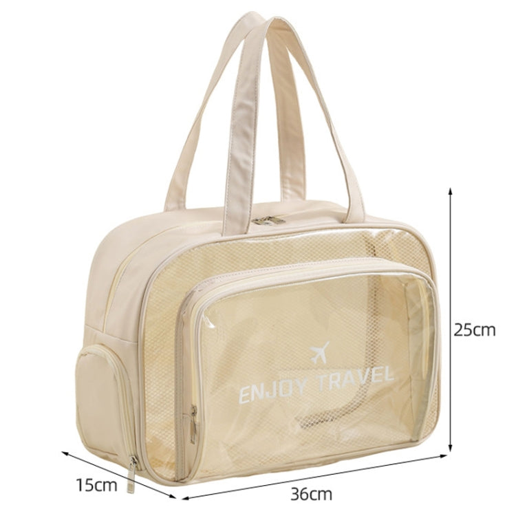 Waterproof Swimming Beach Bag Toiletries and Cosmetics Bag, Pink with Shoe Warehouse, Beige with Shoe Warehouses, Black no Shoe Warehouse, Pink no Shoe Warehouse, Beige no Shoe Warehouse