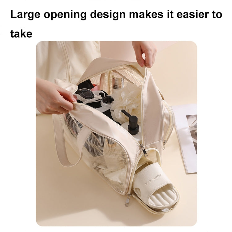 Waterproof Swimming Beach Bag Toiletries and Cosmetics Bag, Pink with Shoe Warehouse, Beige with Shoe Warehouses, Black no Shoe Warehouse, Pink no Shoe Warehouse, Beige no Shoe Warehouse