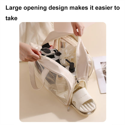 Waterproof Swimming Beach Bag Toiletries and Cosmetics Bag, Pink with Shoe Warehouse, Beige with Shoe Warehouses, Black no Shoe Warehouse, Pink no Shoe Warehouse, Beige no Shoe Warehouse