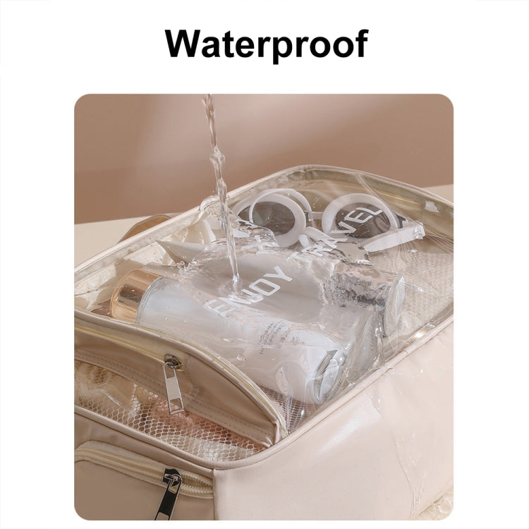 Waterproof Swimming Beach Bag Toiletries and Cosmetics Bag, Pink with Shoe Warehouse, Beige with Shoe Warehouses, Black no Shoe Warehouse, Pink no Shoe Warehouse, Beige no Shoe Warehouse