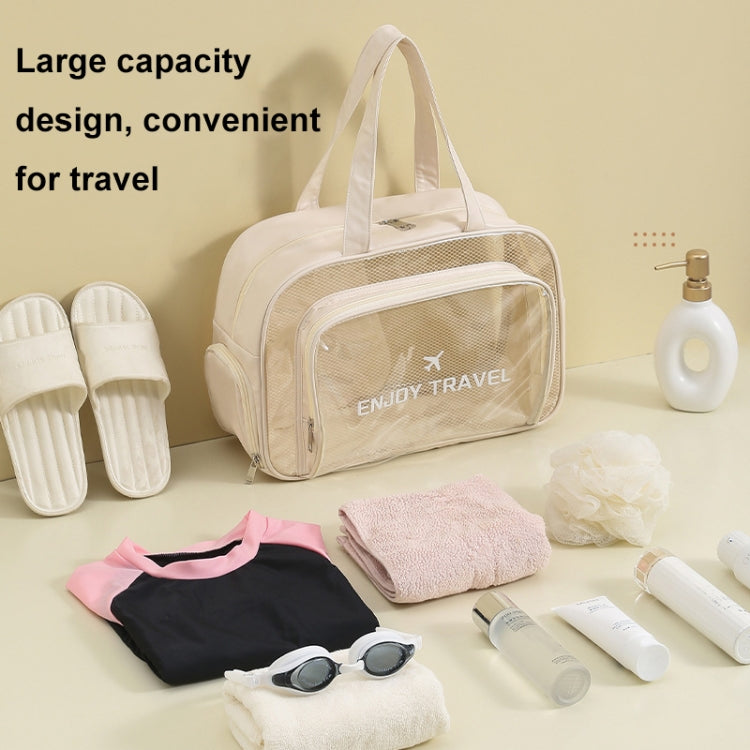 Waterproof Swimming Beach Bag Toiletries and Cosmetics Bag, Pink with Shoe Warehouse, Beige with Shoe Warehouses, Black no Shoe Warehouse, Pink no Shoe Warehouse, Beige no Shoe Warehouse