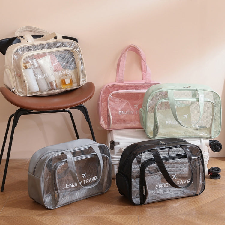 Waterproof Swimming Beach Bag Toiletries and Cosmetics Bag, Pink with Shoe Warehouse, Beige with Shoe Warehouses, Black no Shoe Warehouse, Pink no Shoe Warehouse, Beige no Shoe Warehouse