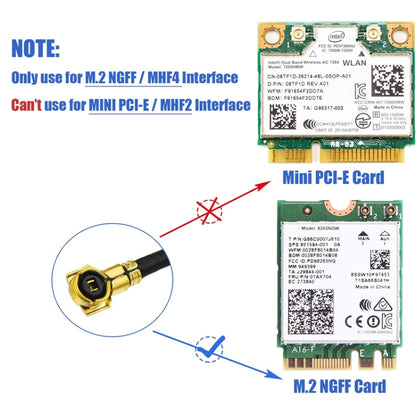4 In 1 2.4GHz / 5.8GHz 8dBi RP-SMA Wireless Network Card WIFI Adapter Antenna Extension Cable