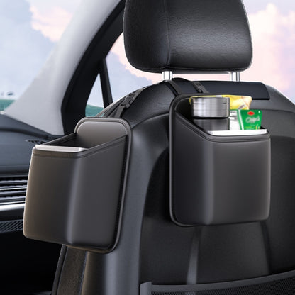 Car Seat Storage Bag With Waterproof Bucket Car Storage Multifunctional Trash Can