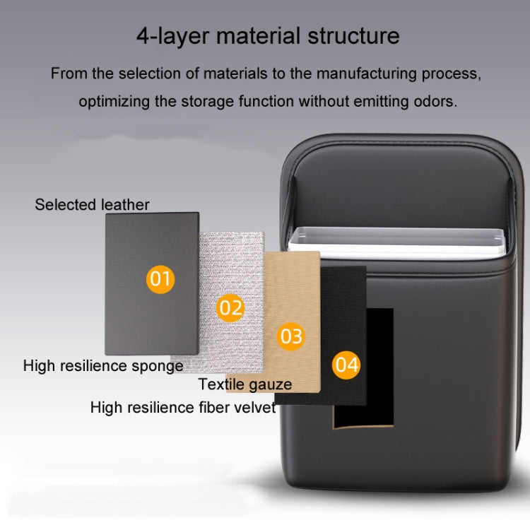 Car Seat Storage Bag With Waterproof Bucket Car Storage Multifunctional Trash Can