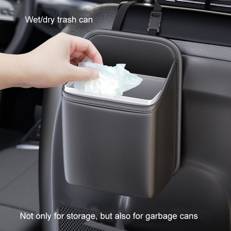 Car Seat Storage Bag With Waterproof Bucket Car Storage Multifunctional Trash Can