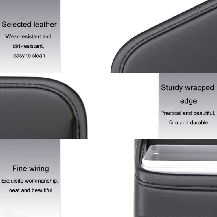 Car Seat Storage Bag With Waterproof Bucket Car Storage Multifunctional Trash Can