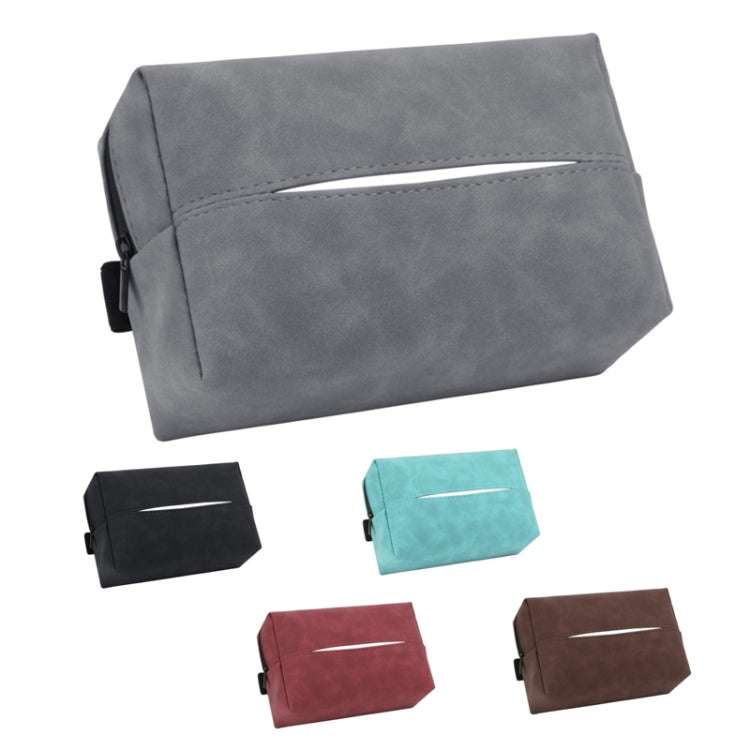 Car Armrest Box Tissue Box Car Sun Visor Seat Back Hanging Tissue Storage Bag