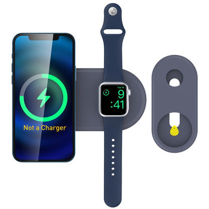 For Apple Watch / iPhone AhaStyle PT135 2 In 1 Silicone Wireless Charging Base