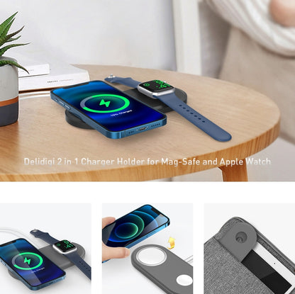 For Apple Watch / iPhone AhaStyle PT135 2 In 1 Silicone Wireless Charging Base