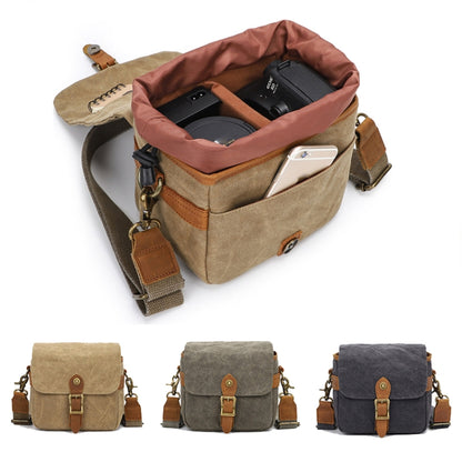 Retro Camera Canvas Bag Shoulder Messenger Bag Travel Portable Case