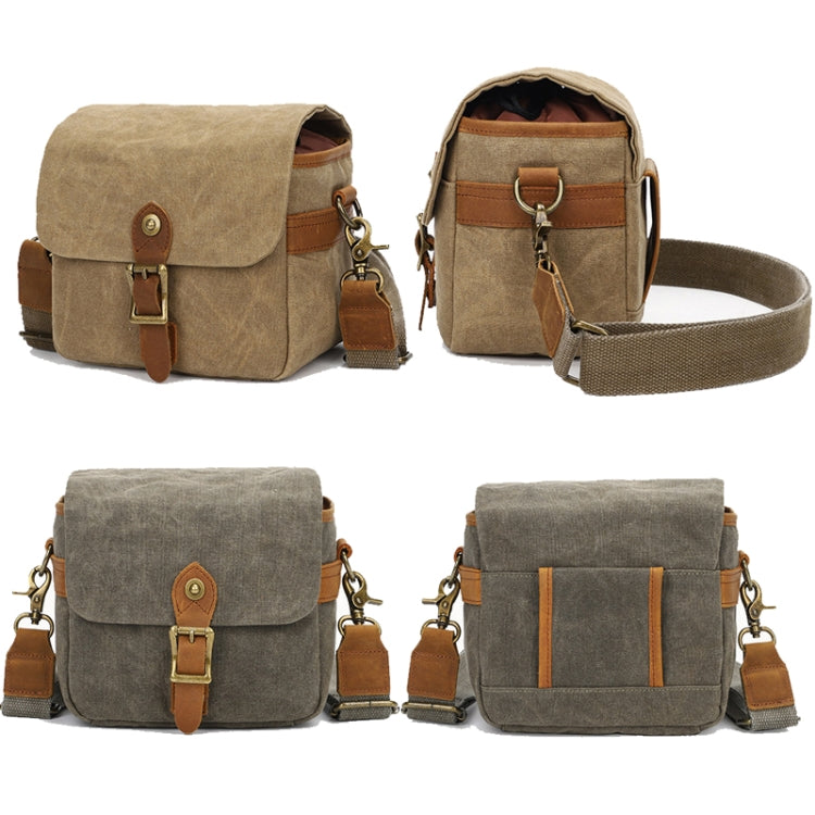 Retro Camera Canvas Bag Shoulder Messenger Bag Travel Portable Case
