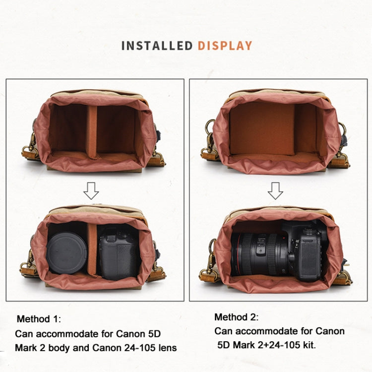 Retro Camera Canvas Bag Shoulder Messenger Bag Travel Portable Case