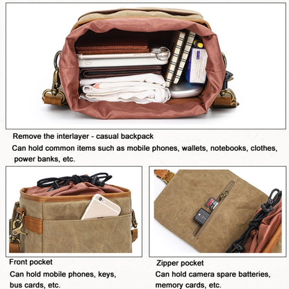Retro Camera Canvas Bag Shoulder Messenger Bag Travel Portable Case