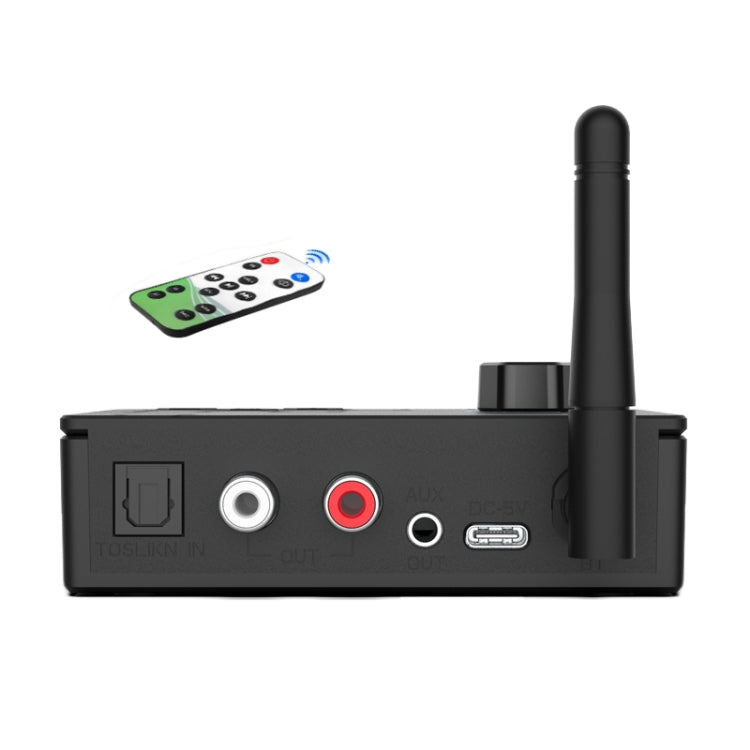 Bluetooth 5.4 Receiver Digital To Analog Card U Disk Converter Adapter With Remote Control, Fiber Optic Conversion, Coaxial Conversion
