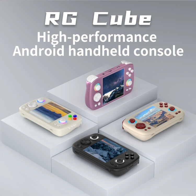ANBERNIC RG Cube Retro Handheld Game Console With 3.95 Inch Screen T820 CPU Android 13 RGB Light, 8+128G, 8+256G