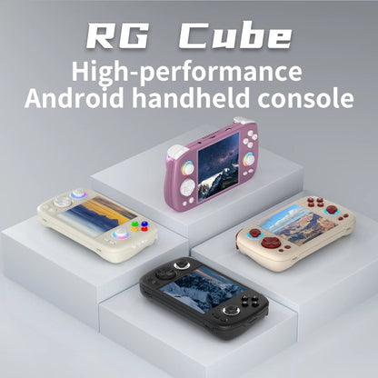 ANBERNIC RG Cube Retro Handheld Game Console With 3.95 Inch Screen T820 CPU Android 13 RGB Light, 8+128G, 8+256G