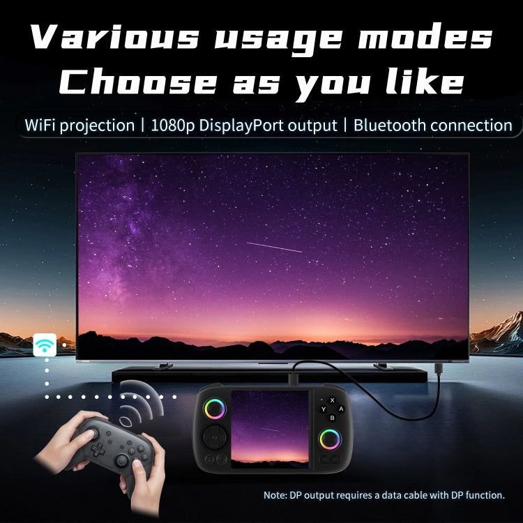 ANBERNIC RG Cube Retro Handheld Game Console With 3.95 Inch Screen T820 CPU Android 13 RGB Light, 8+128G