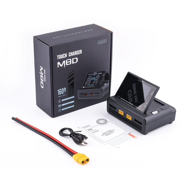 ToolkitRC M8D Colored Screen Dual Drone Aerial Powerful Balance Battery Charger, M8D