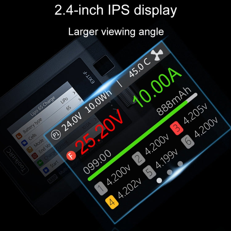 ToolkitRC M8P Aerial Model Drone Powerful Li-Po Battery Balance Charger, M8P