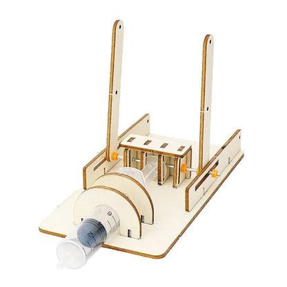 Hydraulic Lifting Platform Crane Model DIY Technology Teaching Aids Children Homemade Assembly Toy, Hydraulic Lifting Platform Crane Model